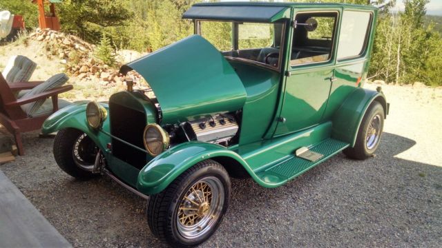 hemi powered! custom build 1927 ford 2 door sedan street rod / one of a kind!