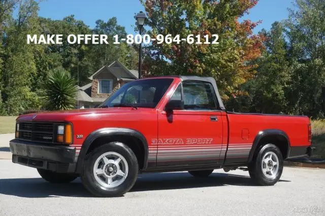 1989 dodge dakota convertible sport orig miles books and records car cover auto