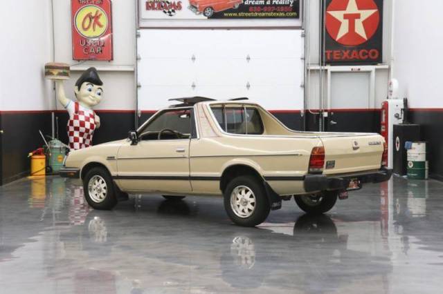 1986 subaru brat gl 2dr 4wd standard cab 81178 miles tan pickup truck 1.8l h4 ma