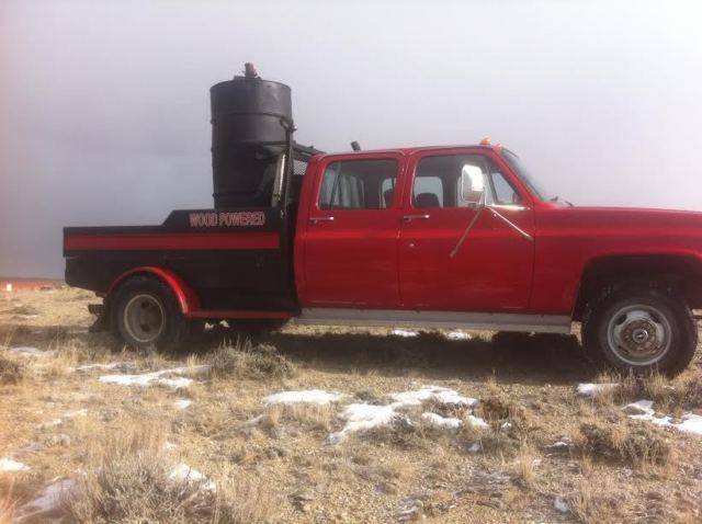 k30 4x4 1 ton crewcab 454 wood gas powered gasification ** runs on wood *