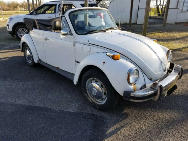 1977 volkswagen beetle white convertible.. no reserve!!