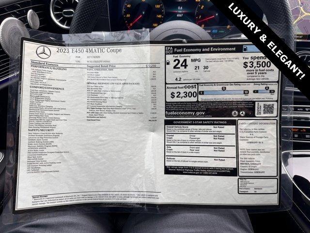 2023 mercedes-benz e-class e 450 4matic