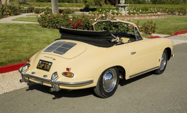 1962 356b reutter 1600 cabriolet garaged 100% solid original metal