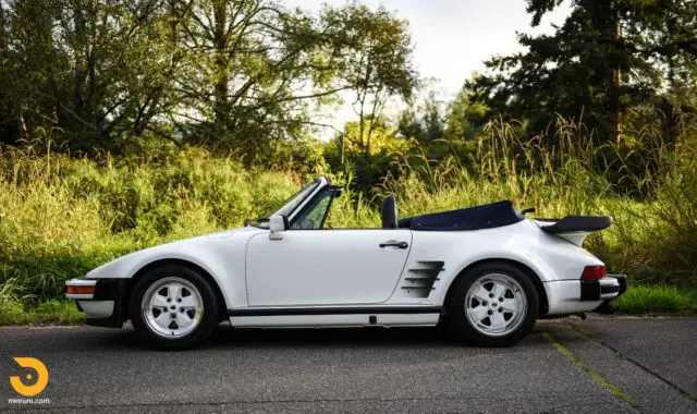 1987 porsche 930 cabriolet, factory slant nose (m505), two owners, all original