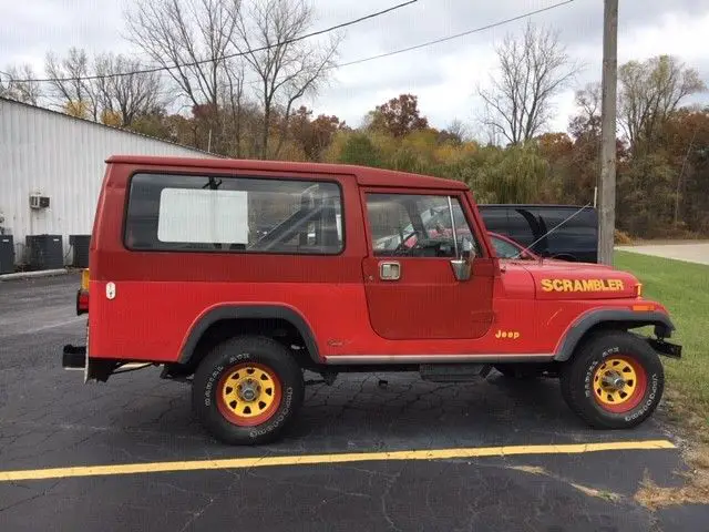rare 1982 jeep scrambler cj8 rare hardtop + bulkhead & tailgate pickup truck