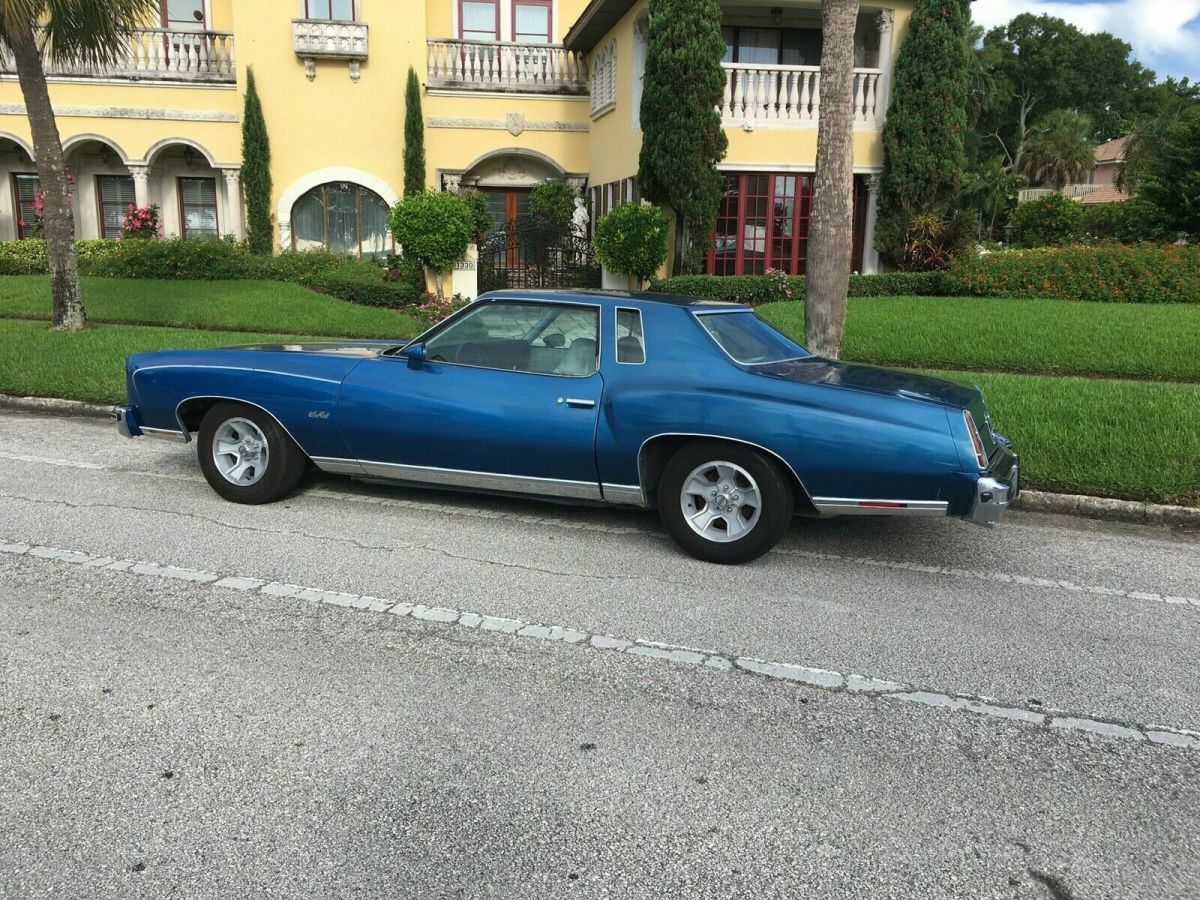 1976 chevrolet monte carlo coupe blue rwd automatic landau