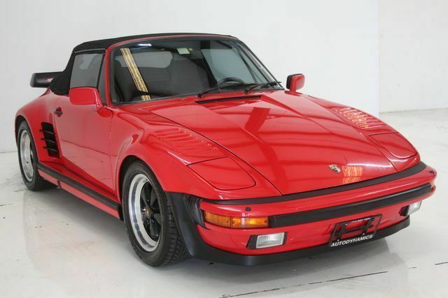 1987 porsche 911 turbo cab slant nose slant nose 75417 miles red convertible 6 a