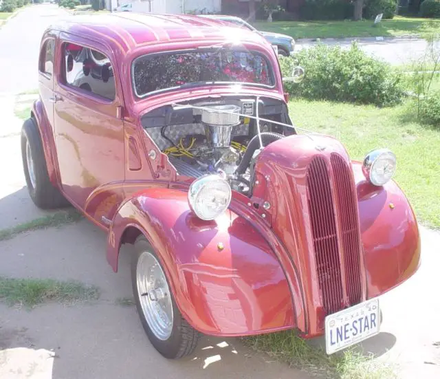 chopped 1948 english ford anglia ex 1960's gasser big block chevy w / roll cage