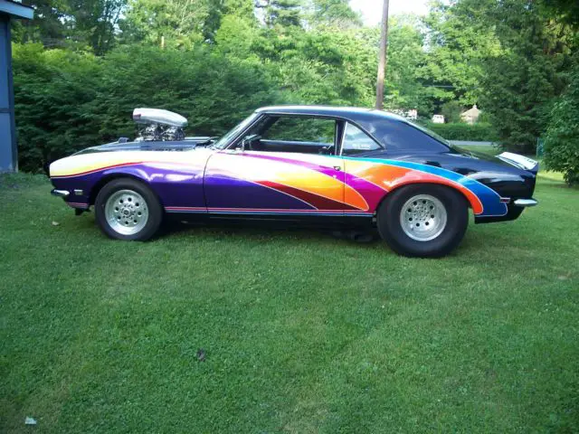 1968 pro street camaro street rod-blown bbc-show quality driver