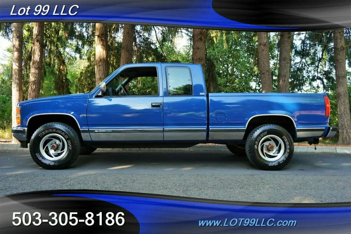 1993 chevrolet k2500 silverado sierra 4x4 extra cab short bed 1 owner automatic