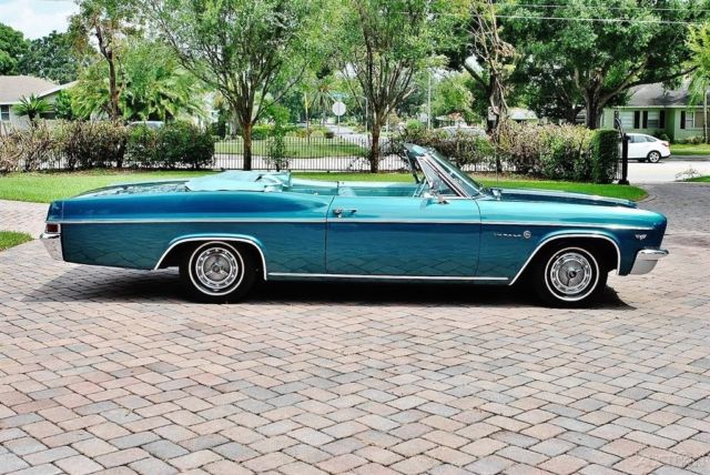 beautiful 1966 chevrolet impala convertible 327, power steering, motor rebuilt