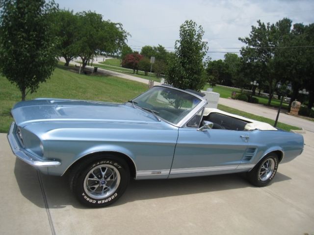 1967 ford convertible gta mustang 289 power top & powersteering / ac