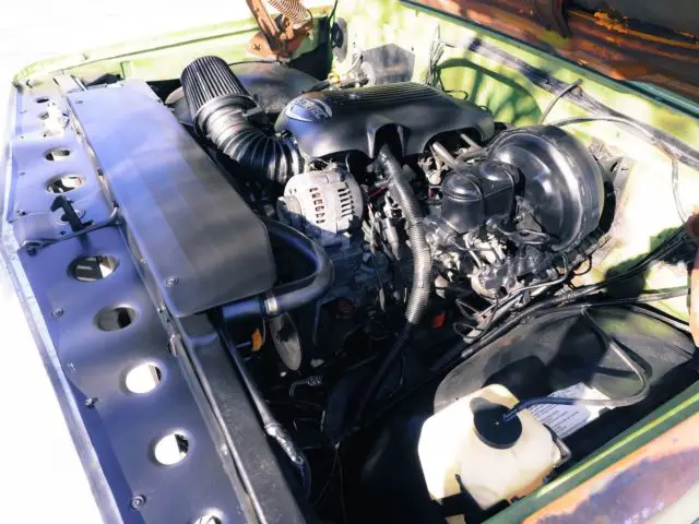 1971 chevy pickup c-10 short bed ls engine lowered patina shop truck