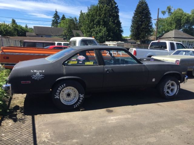 1976 chevy nova drag race equipped race car