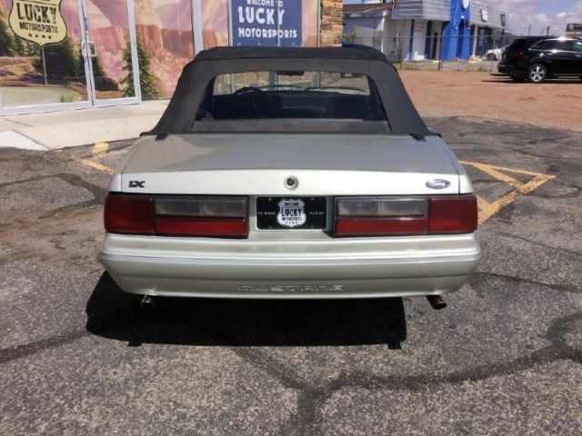 1990 ford mustang lx 0 miles silver convertible 5.0l a
