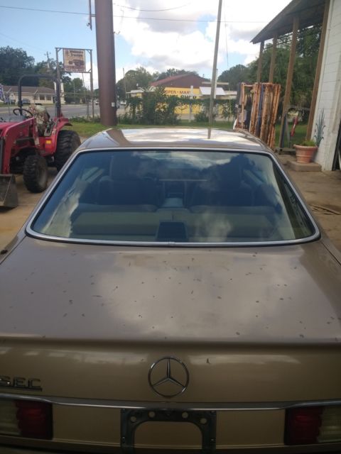 1987 mercedes-benz 500-class 560 sec 48,421 miles gold 2d coupe 5.6l v8