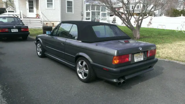 1987 bmw e30 325i convertible 2-door 2.5l dolphin grey / black