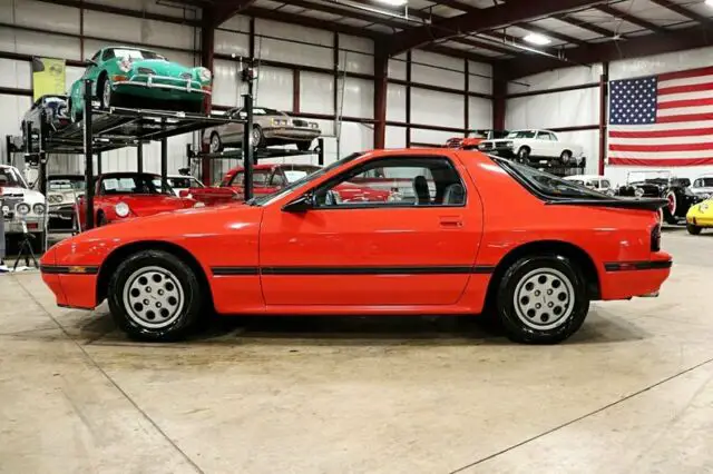 1986 mazda rx-7 7739 miles pure red coupe 1.3l rotary 5-speed manual