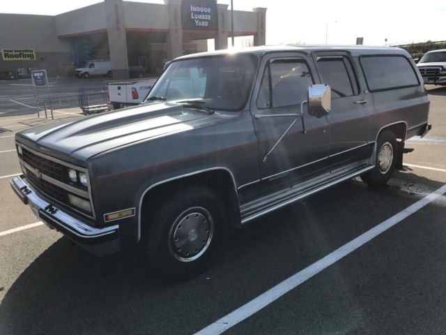 1989 chevy silverado suburban 7.4 liter efi 2x4 tow package 3/4 ton 83k 1 owner