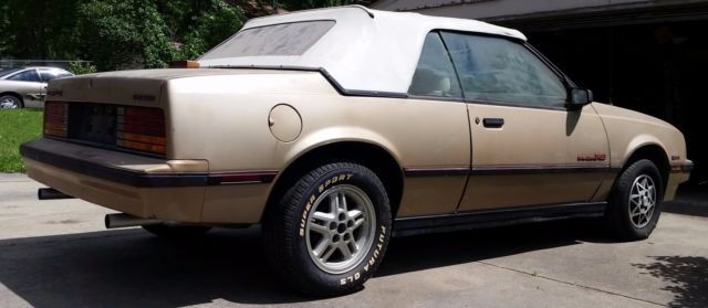 1987 chevrolet cavalier rs convertible v6