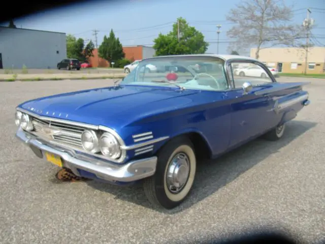 1960 chevy impala 2 door bubbletop coupe big block v8 great colors no reserve!