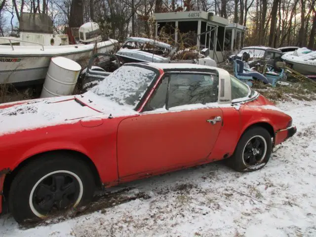 1975 porsche 911 targa with 51,375 miles