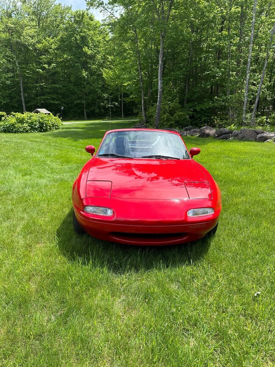 1990 mazda mx-5 miata convertible red