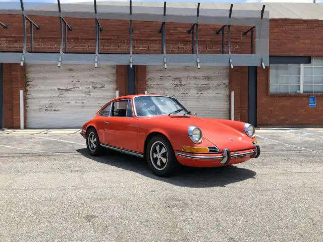 1970 porsche 911t coupe "tangerine" "matching numbers"