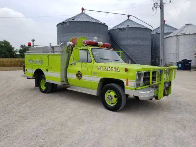 1979 c/k 30 k30 1 ton truck 4x4 12k m rust free square body firetruck no reserve