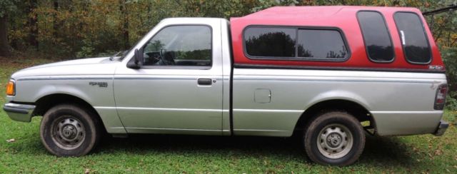 1994 ford ranger 2.3 l gray no rust has topper