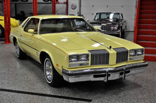 1977 oldsmobile cutlass supreme 10,790 miles yellow coupe 403 c,i, v8 3-speed a