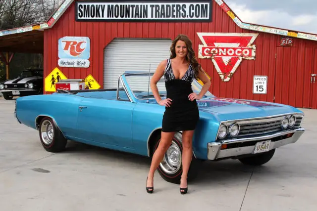 1967 chevy malibu convertible free shipping 283 4 speed ps chevelle style