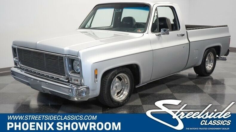 v8 auto classic vintage collector silver upgraded edelbrock chevy truck