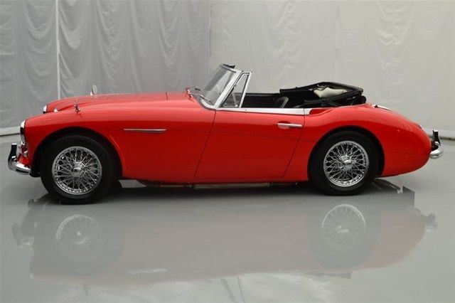 64 austin healey mark iii 3000 2912cc in-line 6 cylinder 4spd w/overdrive red