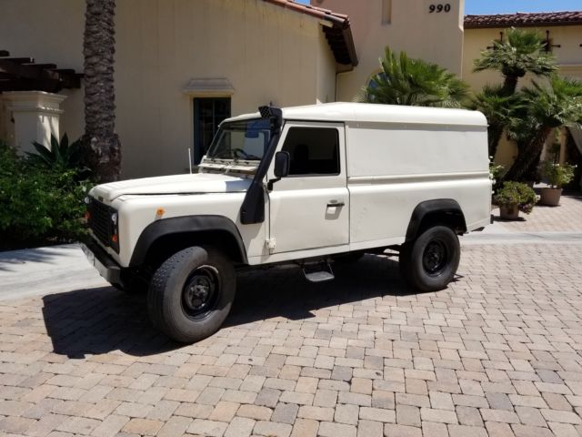 1987 land rover defender 110 hard top - 2.5 turbo diesel â€“ white
