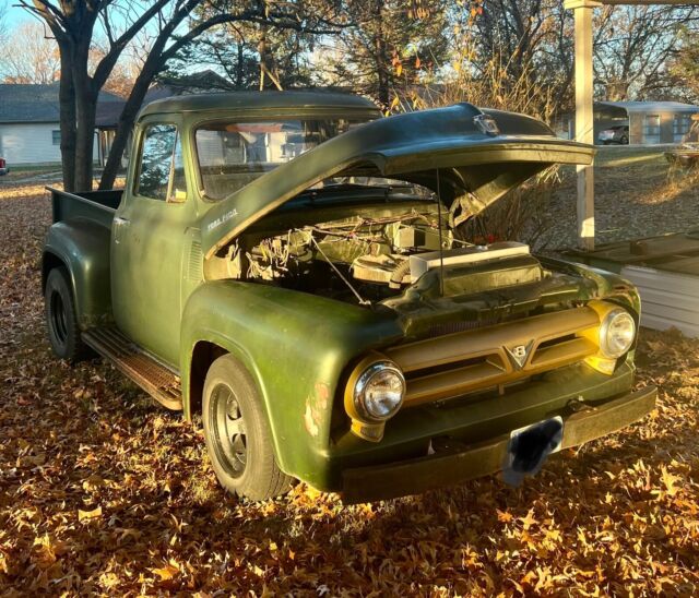 1953 ford f-100 green rwd manual 2 dr short bed bath 1/2 ton