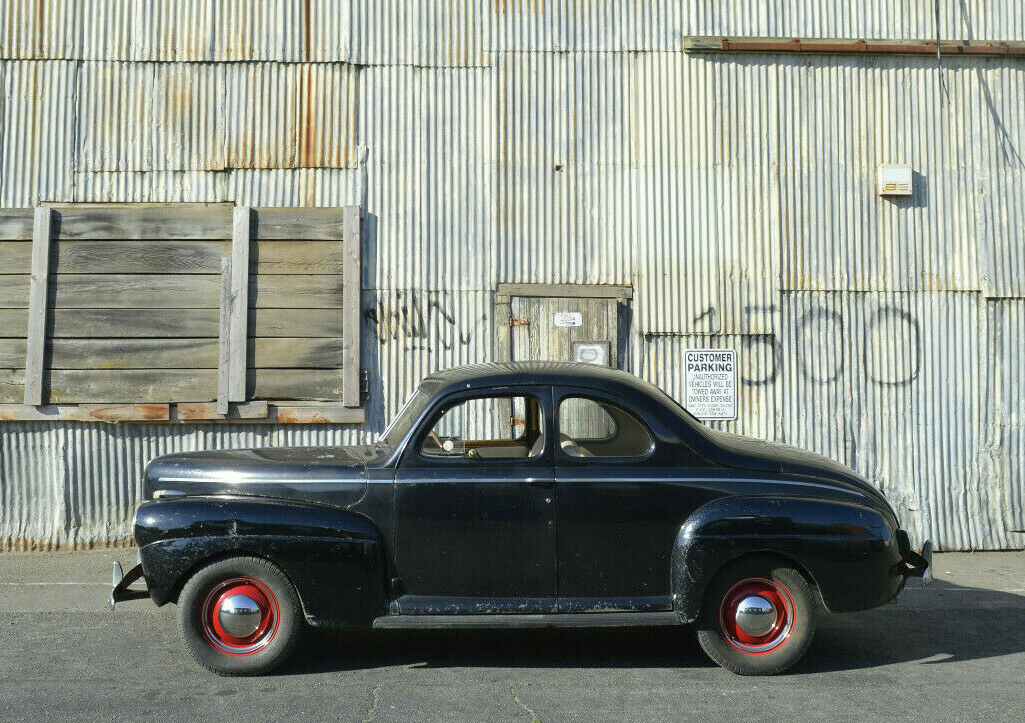 flathead v8 duals vintage deluxe henry steel hot rod custom coupe 1946 1947 1948