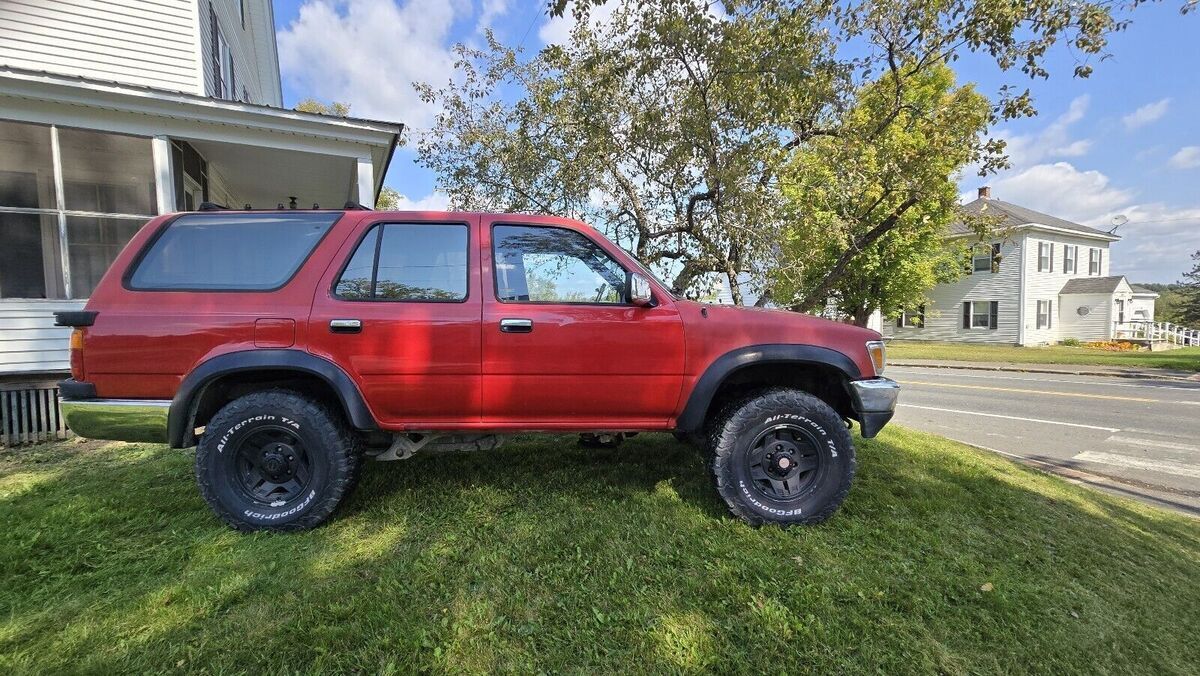 1990 toyota 4runner suv red vn39 sr5