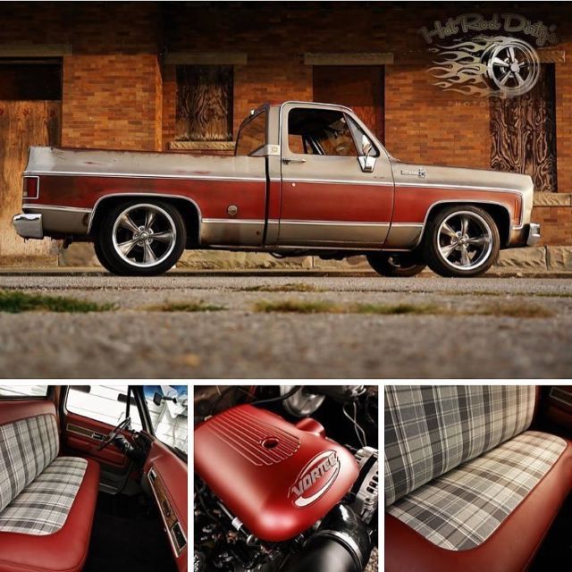 slammed silverado squarebody c10 hot rat street rod patina pickup hotrod ls swap