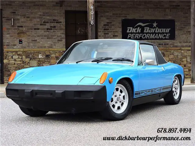 1975 porsche 914 2.0l 37,828 miles laguna blue 2.0l manual