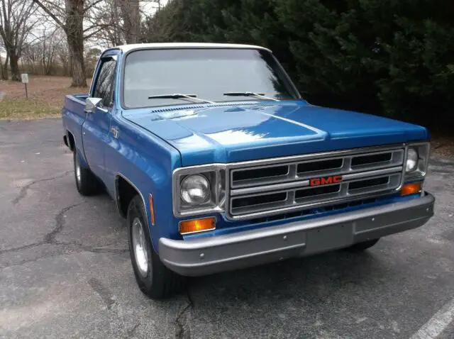 nice 76 gmc sierra 1500 short bed !! matching numbers 350ci v8!! restored-40 mi