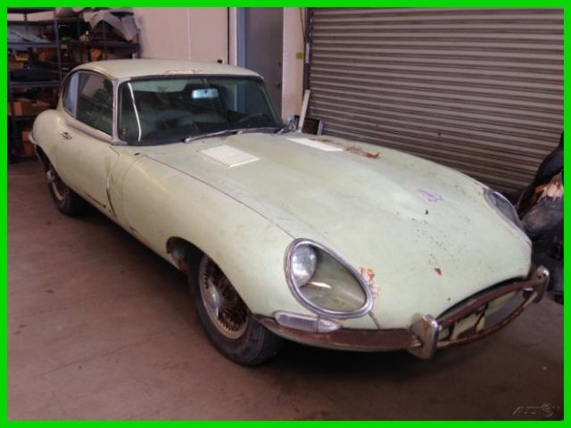 1967 jaguar e-type xke series one 2+2 coupe. 4.2 liters. auto. ca car from new