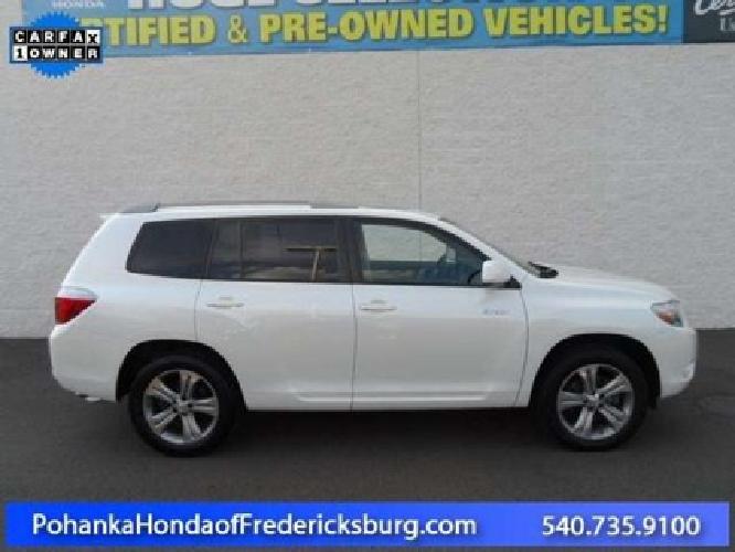 2008 toyota highlander sport in fredericksburg, va