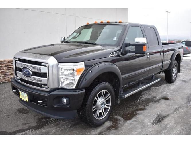 2014 ford f-350 super duty lariat 4x4 lariat 4dr crew cab 6.8 ft. sb srw pickup for sale in butte, montana