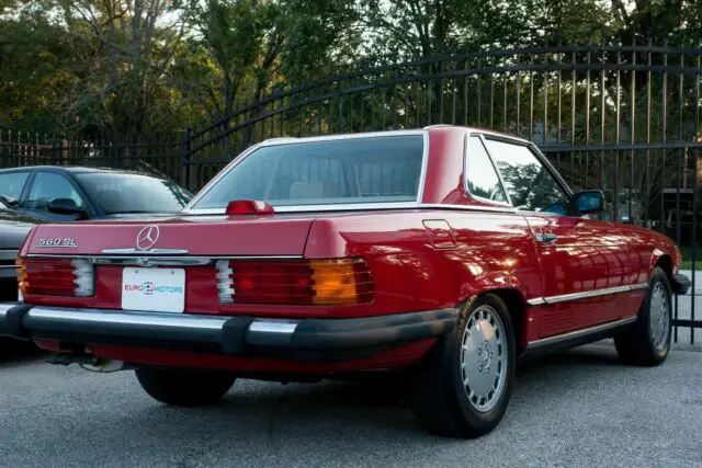 1986 red 560sl!