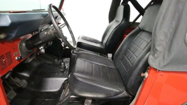 classic vintage chrome 4x4 cj7 soft top 258 inline 6 5 speed manual red