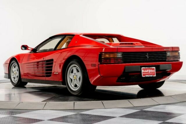 1991 ferrari testarossa 13232 miles rosso corsa coupe 4.9l dohc flat 12 manual