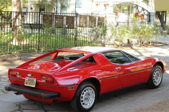 1975 maserati merak 41768 miles rosso red v6 manual