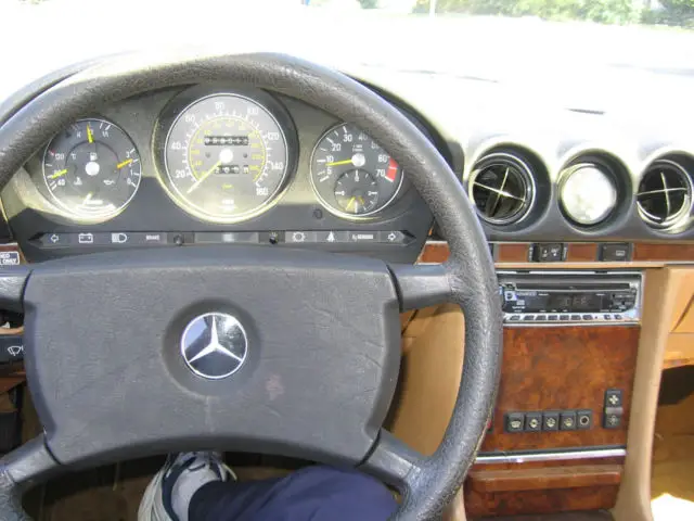 calf original car-no rust, garaged, extra mercedes parts white exterior with tan