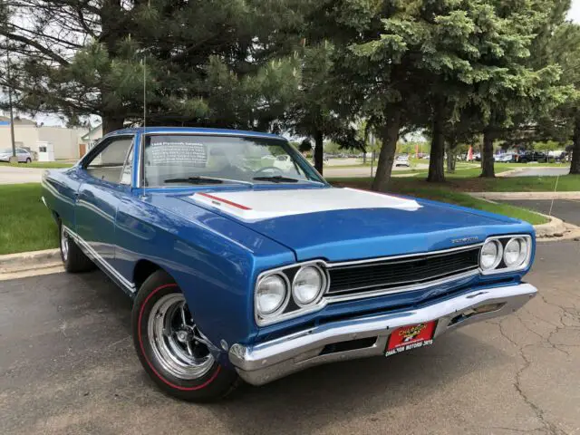 1968 plymouth satellite 30827 miles blue 2-dr. manual